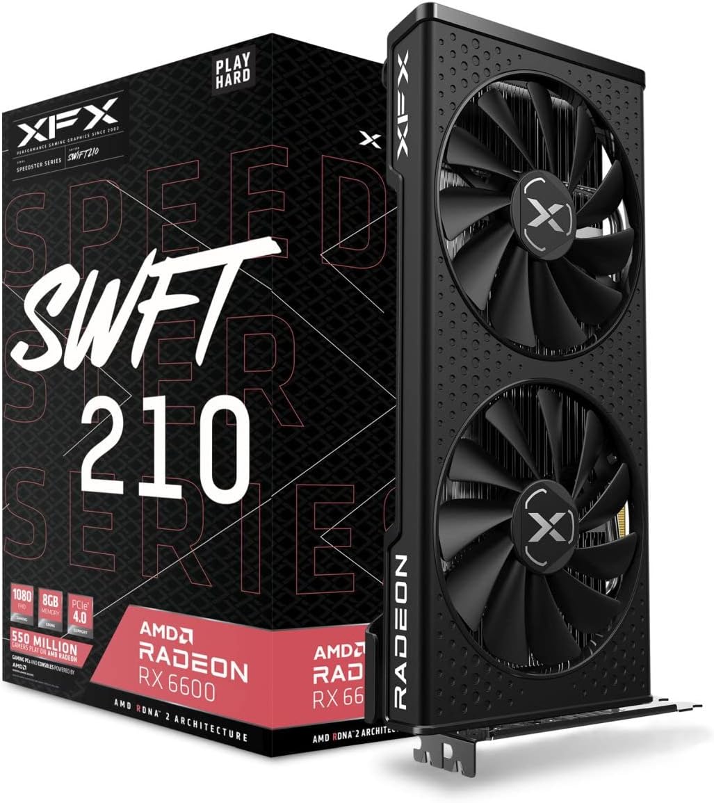 XFX SPEEDSTER SWFT 210 AMD RADEON RX 6600 8GB GDDR6