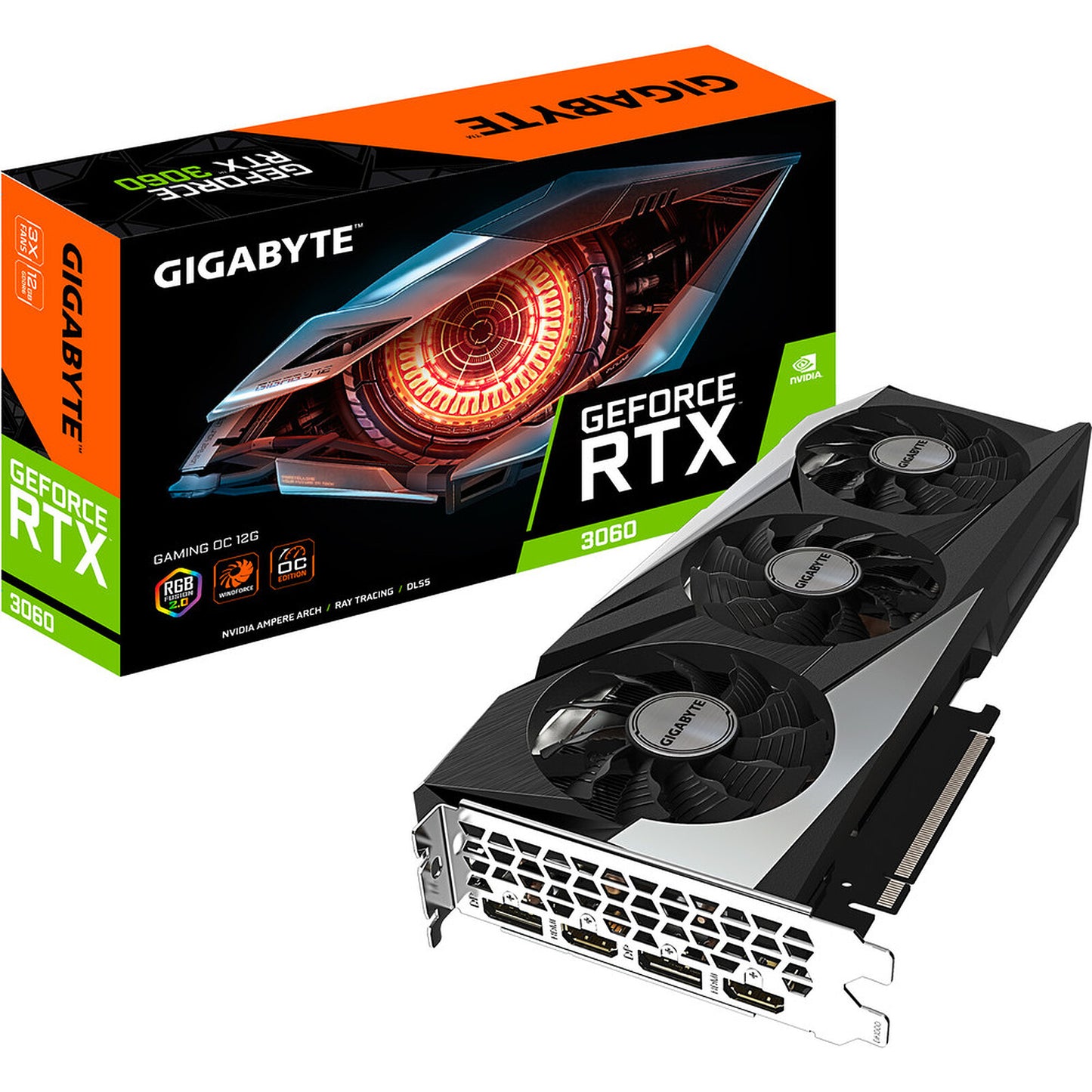 Gigabyte GeForce RTX 3060 GAMING OC 12GB GDDR6 Rev 2.0