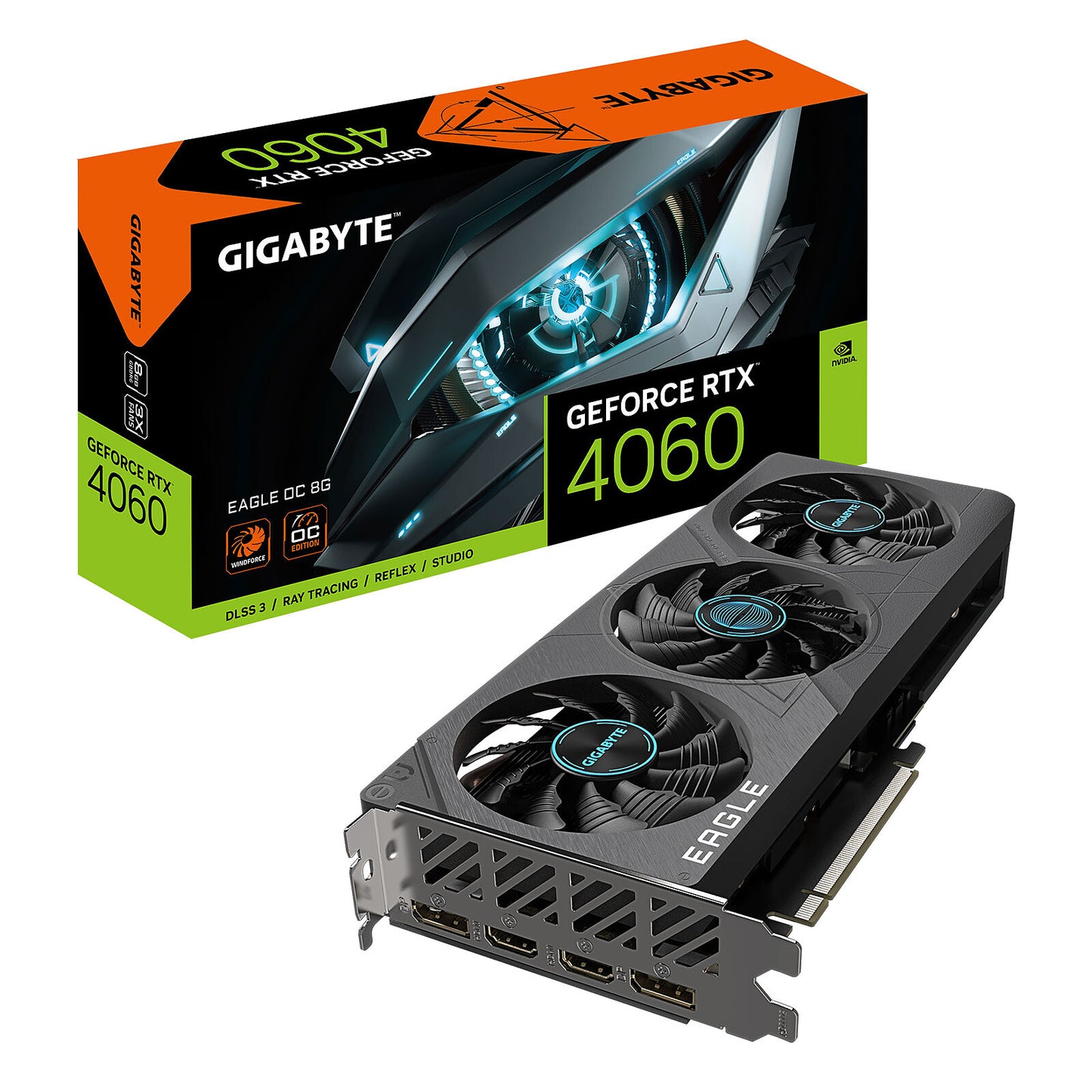 Gigabyte GeForce RTX 4060 EAGLE OC 8GB GDDR6 DLSS3